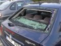 Grêle sur voiture